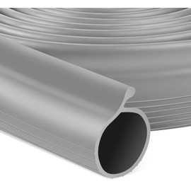 16.5FT Garage Door Bottom Seal Rubber 0.19'' P Bulb Bottom Garage Door Weather Stripping for Overhead Door, Weatherproof Strip Replacement Seal Fits 10FT Wide or Smaller Doors (Gray)