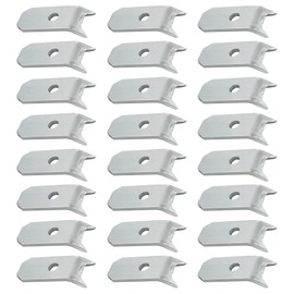 NOOTO 24pcs Trailer Wood Deck Clips Heavy Duty Floor Hold Down Steel Clips 1/4" Plate, Bearclaw Steel Clips for Trailer, Truck, Warehouse, Boat Deck Planks