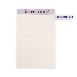 Jairestone Exfoliating Shower Mitt - Dead Skin Remover - Reusable Silk Exfoliating Mitt - Turkish Bath Exfoliating Mitt - Hammam Bath Scrubbing Kessa - Keratosis Pilaris Treatment (Normal & Medium Skin)