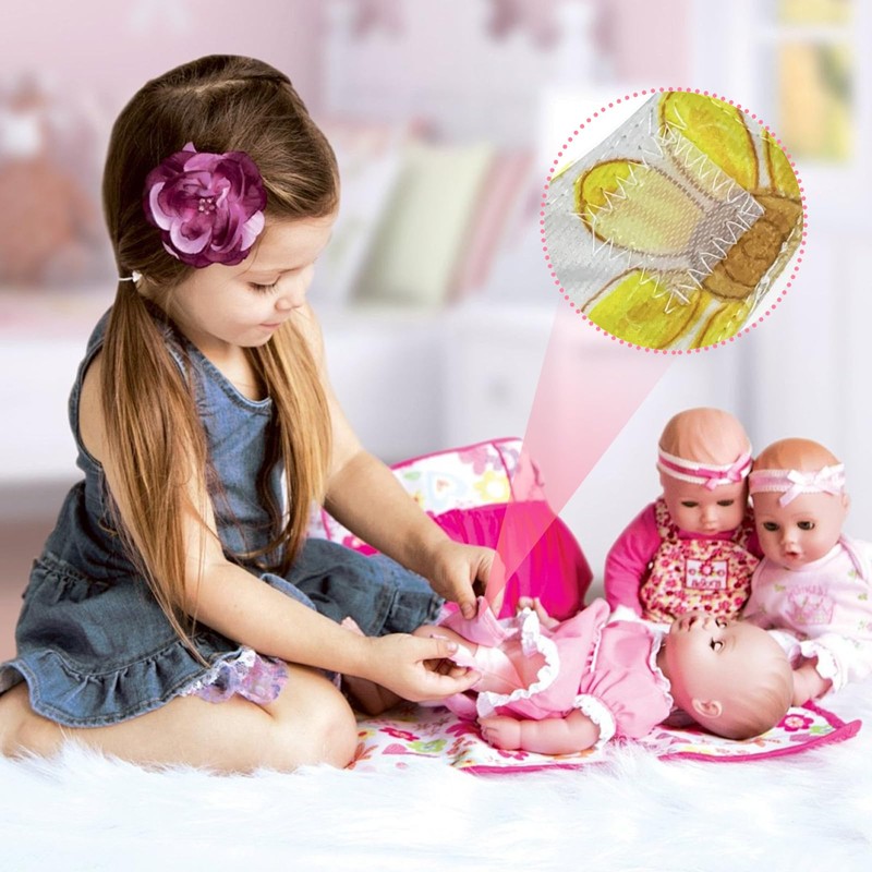Jgalnim 15 PCS Baby Doll Accessories Magic Bottle Set,Pretend Play