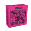 Ernie Ball Super Slinky Nickel Wound Electric Guitar Strings (Pack