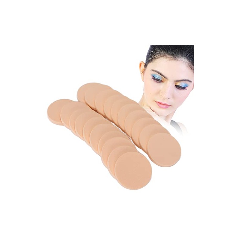 Honio Esponja de maquillaje redonda, rebote rápido, uso húmedo o