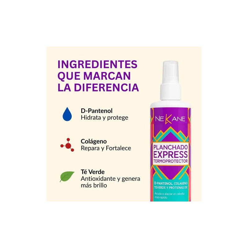 Termo Protector Nekane Planchado Express De Cabello 6 Piezas