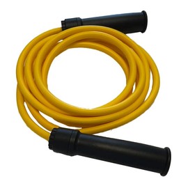 AMPRO Legend 10ft Adjustable Ball Bearing Thai Skipping Rope - Black/White (Black/Yellow)