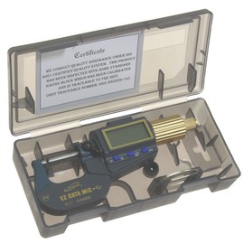 iGaging Digital Micrometer 0-1"/0.00005" Electronic Extra Large LCD Display Inch/Metric Conversion Data Connect Available (0-1")