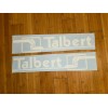 Talbert Trailers Replacement Stickers 36” (Set Of 2) White Decals