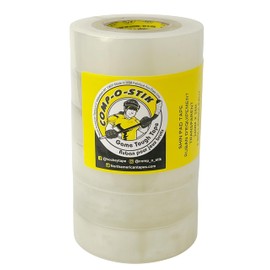 Comp-O-Stik Hockey Tape - 1" Clear Shin Guard Tape - 6 Roll Multipack