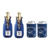 Modelo Especial Beer Bottle Suit Cooler Coolie & Soccer Beer Can Kaddy Huggie Set of 4