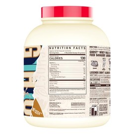 GHOST Proteína de suero en polvo, cinabon, tubo de 4 libras, 25 g de proteína, aislado con sabor a rollo de canela, mezcla de proteína de suero hidrol