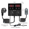 KETOTEK Thermostat Hygrostat Socket Digital, Temperature Controller Humidity Regulator Socket