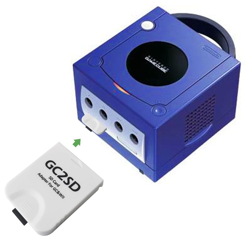 Hyamass GC2SD Storage Save Gamecube Memory Card Adapter Micro SD