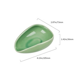 watchget Coffee Beans Dosing Cup - Ceramic Single Dose Measuring Tray for Coffee Beans, Loose Leaf Tea, Spices, and More, Premium Dosing Vessel, Cyan