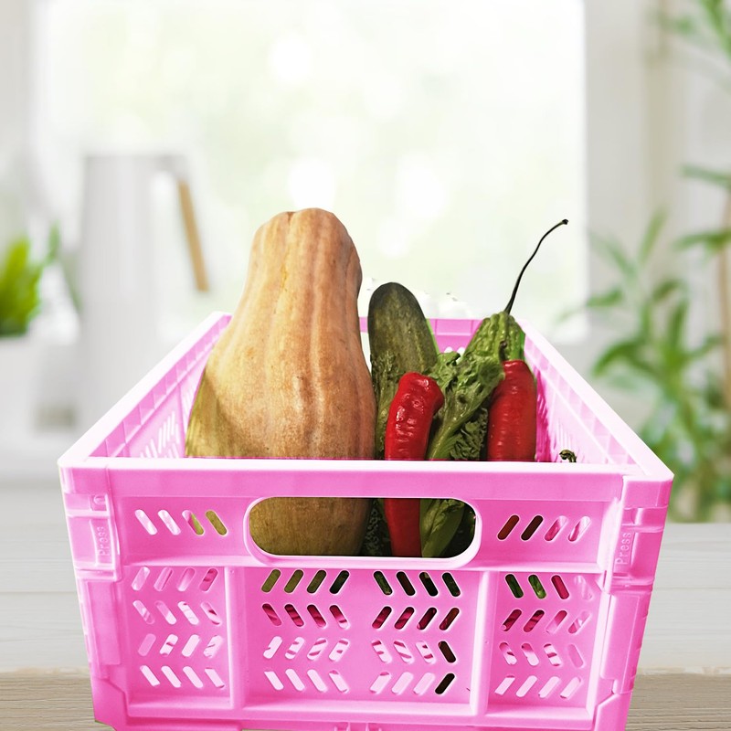 PTEREIW 4 Pack 20L Large Closet Storage Baskets Bins for