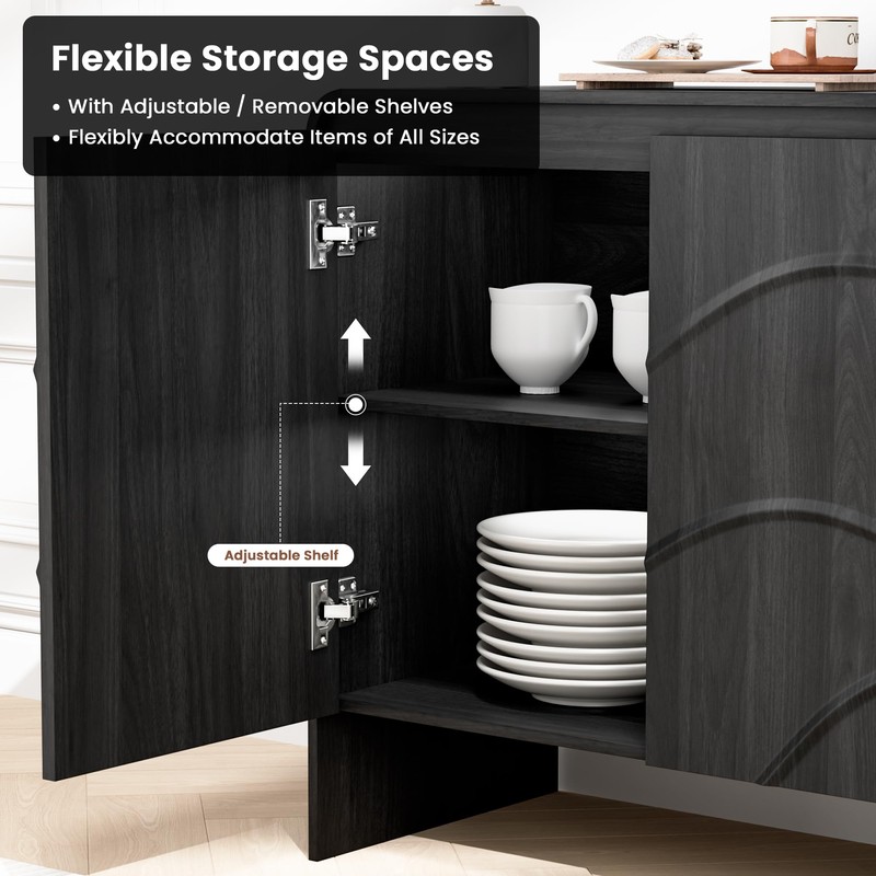 31.5'' Small Sideboard Buffet Cabinet with Storage