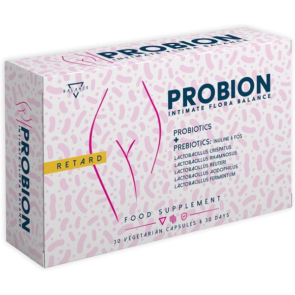 Probion | Lactic Acid Bacteria for Vagina | Probiotics Women Vaginal Probiotics | Dietary Supplement, Prebiotics | Helpful to Increase Wohlerghens Bacterial Vaginal Flora | 30 Capsules