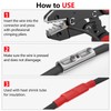 BAALA 520 PCS Non Insulated Butt Connectors Kit,26-8 Gauge Butt