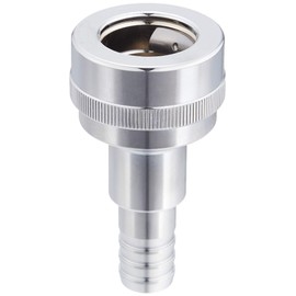 TOTO THY220-1 Hose Fitting, Automatic Fitting for 0.5 inch (13 mm) Faucets, Check Valve Included, Silver