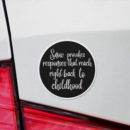 Decal Stickers of Snow Provokes Resonses That Reach Right Back to Childhood Premium Indoor (No Waterproof) Vinyl Decal Stickers for Laptop Phone Accessory Helmet Car Window Mug Tuber USCVER3g16110BL