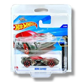 Hot Wheels Nerve Hammer (Tranparent Grey & Red Let's Race) 1/10 X-Raycers - 2025-13/250 (Short Card) - includes a KLAS Car Keeper Protector Case - HYW69