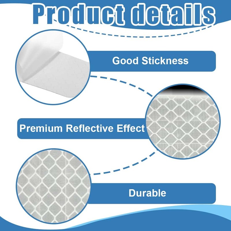 WeddHuis 42 Pieces Bicycle Rims Stickers Bicycle Reflectors Sticker Set
