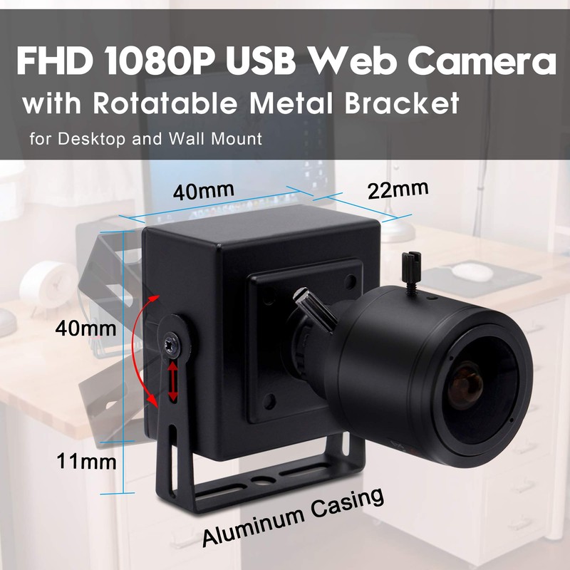 Svpro Manual Zoom USB Camera 2.8-12 mm Varifocus Lens 1080P