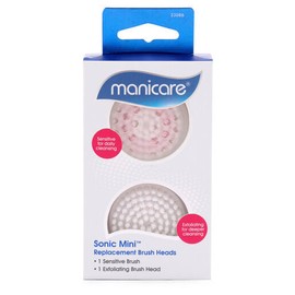 Manicare Sonic Mini Facial Cleanser Replacement Brush Heads 2 Pack