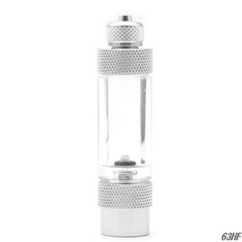 KOERMEYE Check Valves Silver Check Valve Regulator Diffuser Aquarium CO2 Bubble Counter Single Dual Head(Twin)