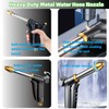 Garden Hose Nozzle, High Pressure Water Hose Nozzle Sprayer Gun,