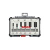 Bosch Juego de fresas rectas Standard vástago de 1/4'' 6