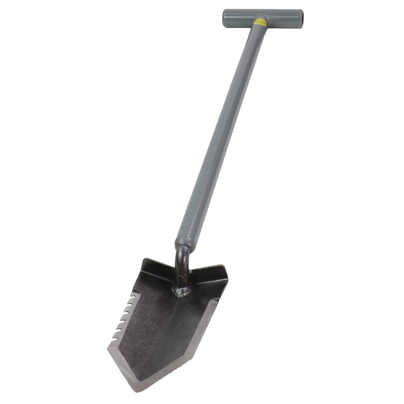Lesche Sampson Pro-Series T-Handle Shovel with Serrated Blade 31” Tall