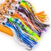 Fishing Trolling Lures- 5PCS Saltwater Trolling Skirted Lures Offshore Big