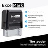 ExcelMark Custom Self-Inking Stamp - Up to 2 Lines -