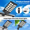 2 Pack 16" Large Solar Street Lights Outdoor Waterproof -