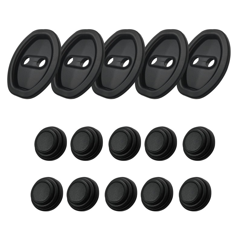 YHJKOPO Black Car Door Lock Cover Fits New WR-V WRV