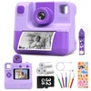 Kids Camera Instant Print, Christmas Birthday Gifts for Toddle Girls