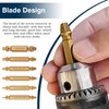 6-Pcs Damaged Screw Remover and Extractor Set, Striped Screw Extractor