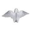 Silver Angel Wing Statue Standing Sculpture Resin Desktop Garden Ornament