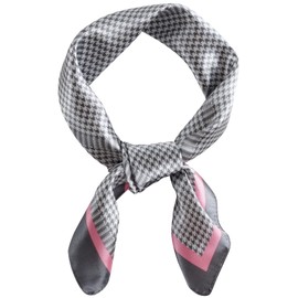 QBSM Womens 23.6 inch Satin Silk Feeling Formal Square Neck Scarf Head Hair Wraps Kerchief