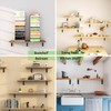 Folding Shelf Brackets, 12 Inch 4 Pcs Heavy Duty Wall