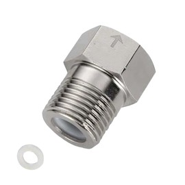 G1/2 Inch Check Valve, Stainless Steel One-Way Valve Check Valve for Toilet Water Tank Water Heater (Male Thread to Female Thread, 304 Stainless Steel)