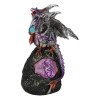 Ebros Lavender Dragon with LED Light On Lava Mountain 8.5
