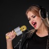 Ginga Micrófono Inalámbrico Karaoke con Bocina Bluetooth Incluida, Múltiples Funciones