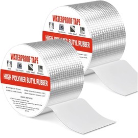 Cinta Butilo Impermeable,Cinta Impermeable para Techo,Reparación fugas en tuberías, toldos, ventanas y techos,Sellado Duradero Resistente al Agua | 5 