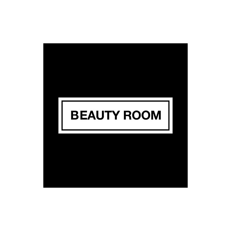 Beauty Room Plastic Door Sign with double sided fixing tape