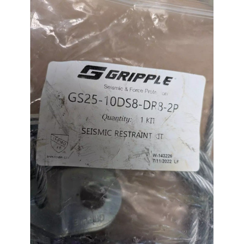 Gripple Seismic Restraint Kit GS25-10DS8-DR8-2P