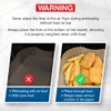 ANSIO Air Fryer Paper Liners – 100 PCS Square Disposable