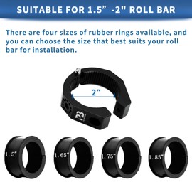 PLUSBEAM UTV Gas Can Mount Bracket, Oil Can Water Holder Compatible with Polaris RZR Pioneer Can Am Maverick X3 Commander Talon for 1 inch- 2 inch Roll Bar