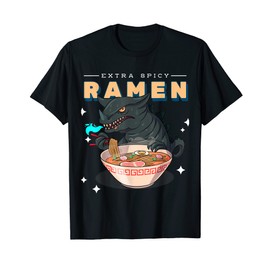 kawaii Kaiju’s Japanese anime kaiju eating ramen noodles T-Shirt