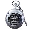 Groomsmen Gifts for Wedding – Engraved Groomsman Pocket Watch –
