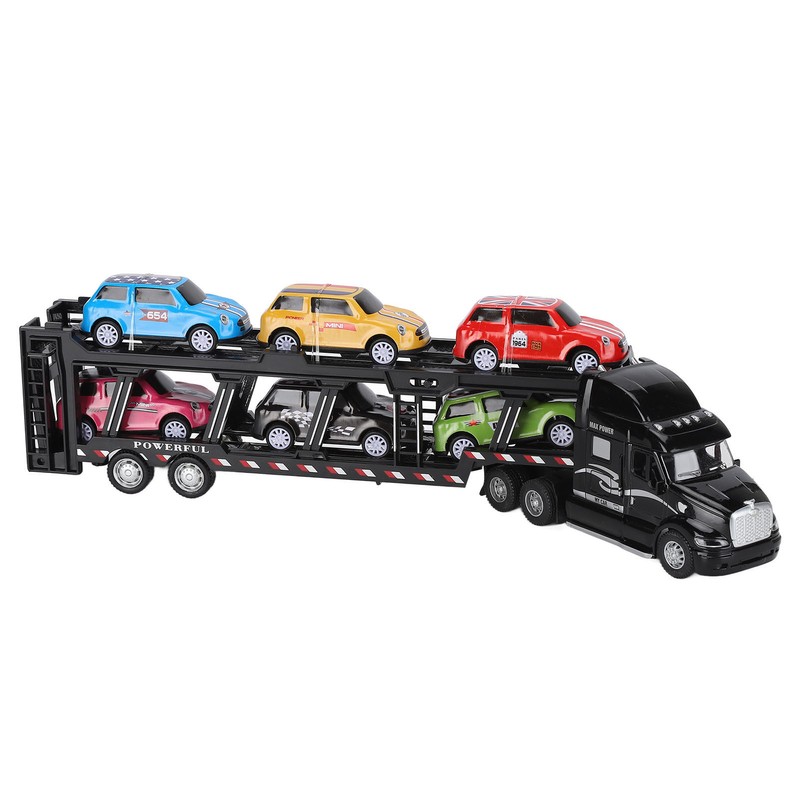 1:48 Carrier Truck Toy Model Alloy Detachable Six Car Kids